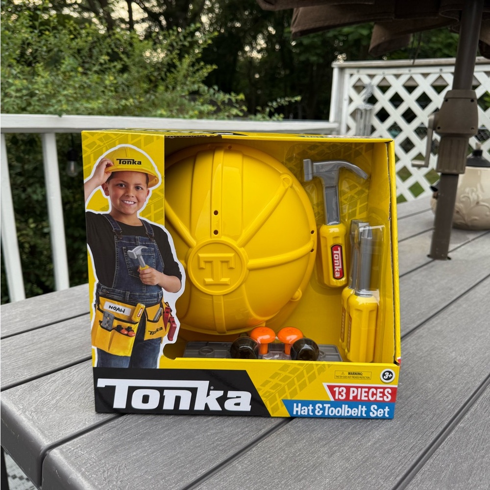 Tonka Yellow Hat & Toolbelt Set with Tools